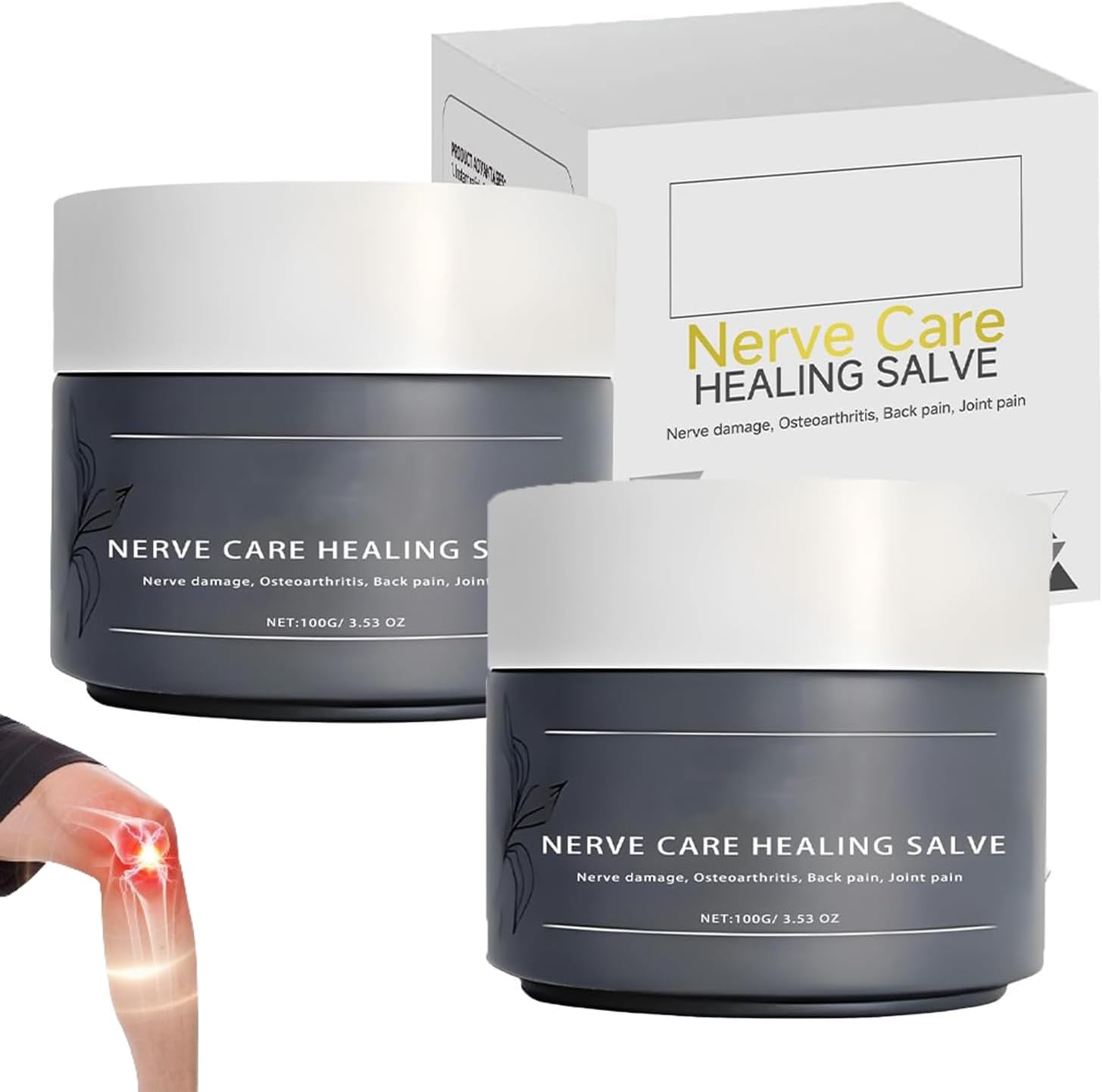 Elycura Nerve Care Healing Salve, Elycura Cream, Neuro Relief, Effective Relieffor Back, Neck, Hands, Knees (1Pcs)