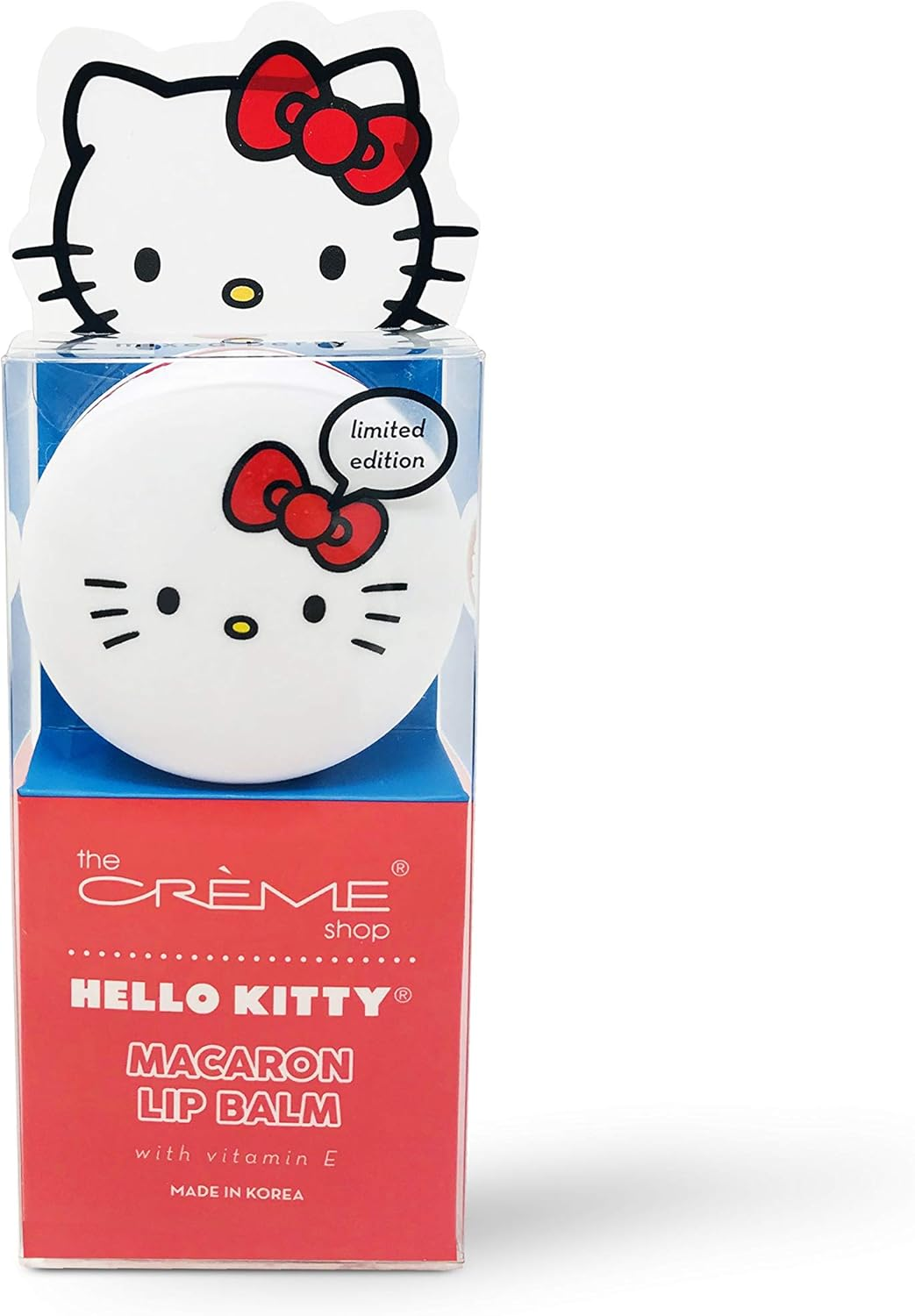 The Cr&egrave;me Shop X Sanrio Hello Kitty Macaron Lip Balm (Hello Kitty Cool as Mint) Korean Cute Scented Pocket Portable Soothing Advanced Must-Have On-The-Go image number 3