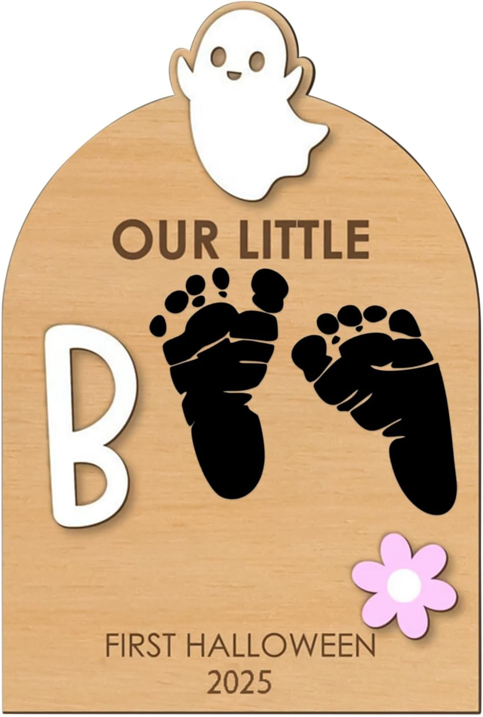 Baby Hand and Footprint Kit,Halloween Footprint or Handprint Art Sign - Craft Kit with Ink Pad Hand Ornament for Birth Shower Mom Dad Kids Family, Christmas Halloween Nursery