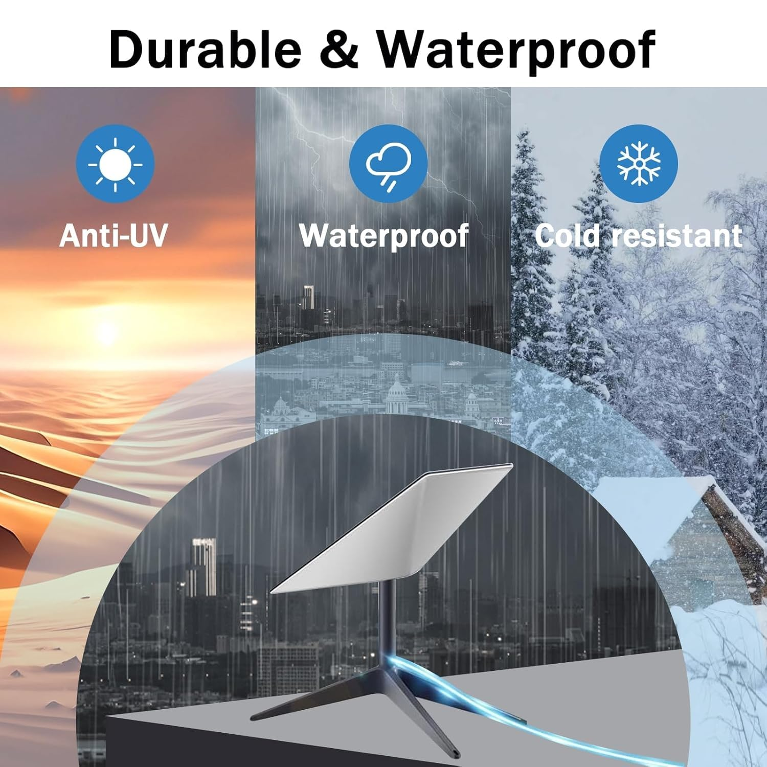 Starlink Cable 32.8FT for Starlink Actuated Gen 2, Replacement Standard Extension Kit, Waterproof V2 Cable with End Caps Gray (32.8FT/10M) image number 1