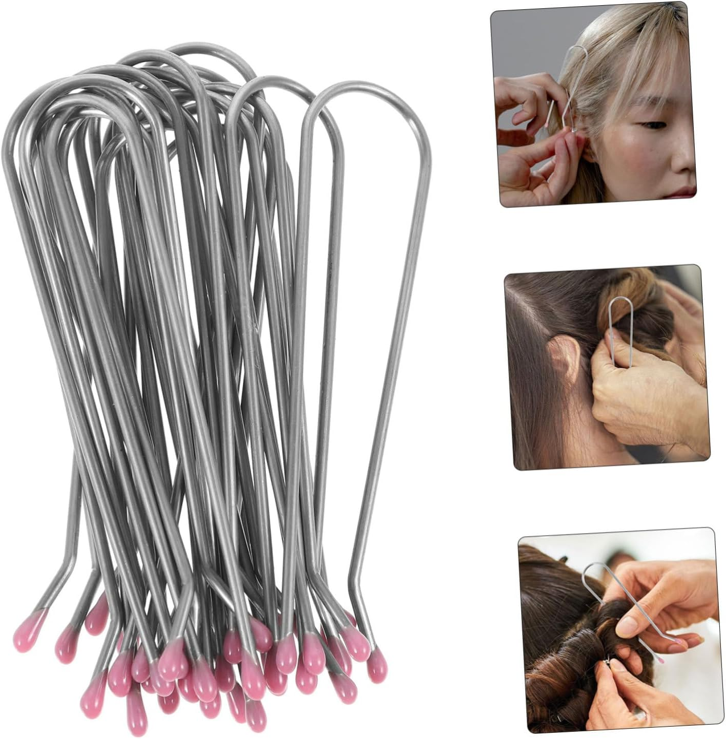COHEALI 20Pcs Curling Roller Clip Metal Wire Clips Electric Curler Clips Hair Crimper Clip Metal Electric Rollers Clips Hair Curling Iron Hair Rollers Clamps Miss Wire Clamp Household image number 4