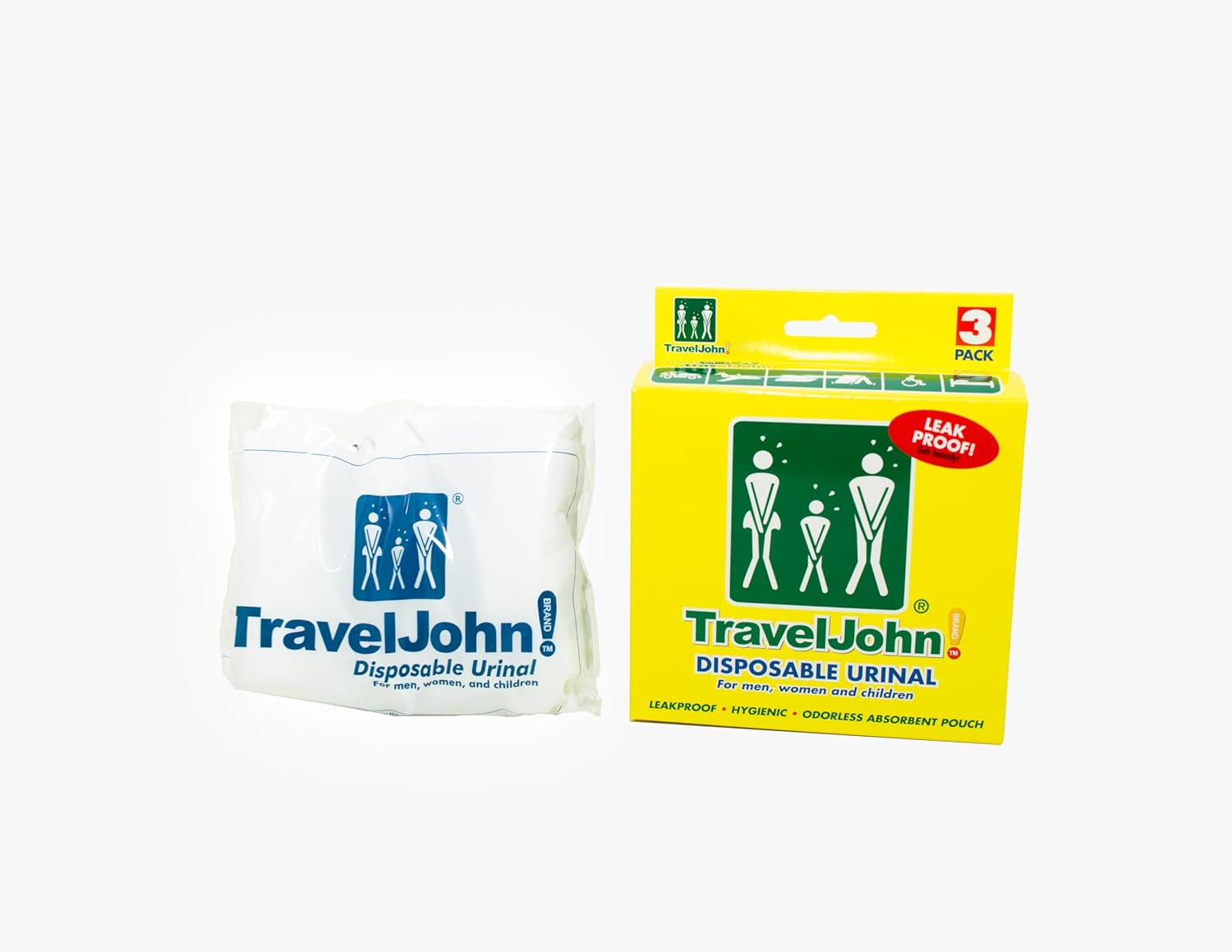 Traveljohn Disposable Urinal for Men, Women & Children 3 Units (Pack of 1) image number 2