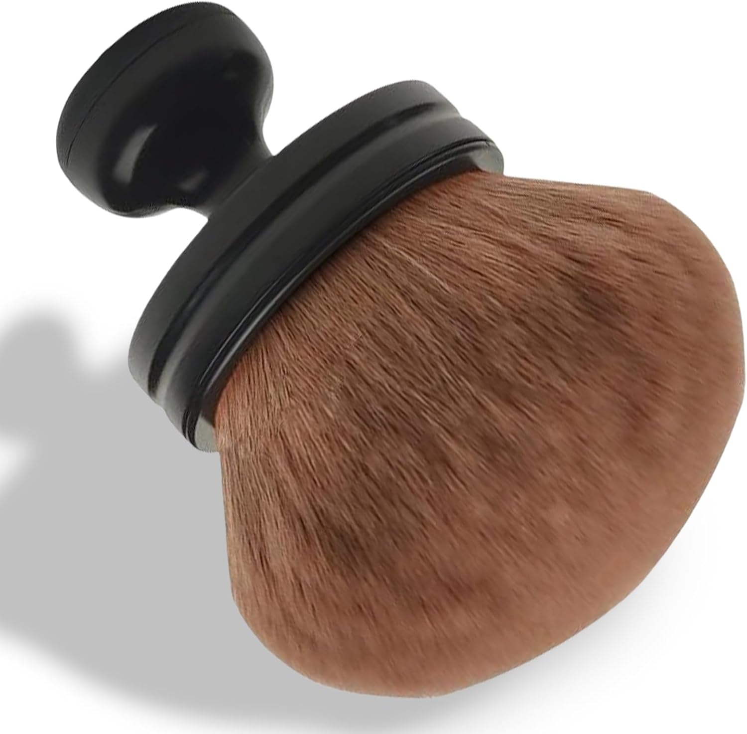 Rylaxzon Extra Large Body Self Tanner Powder Brush, Blush Brush and Makeup Brush - Soft Dense Foundation and Body Brush for Full Coverage, Buffing, Blending and Contouring (Black) image number 6