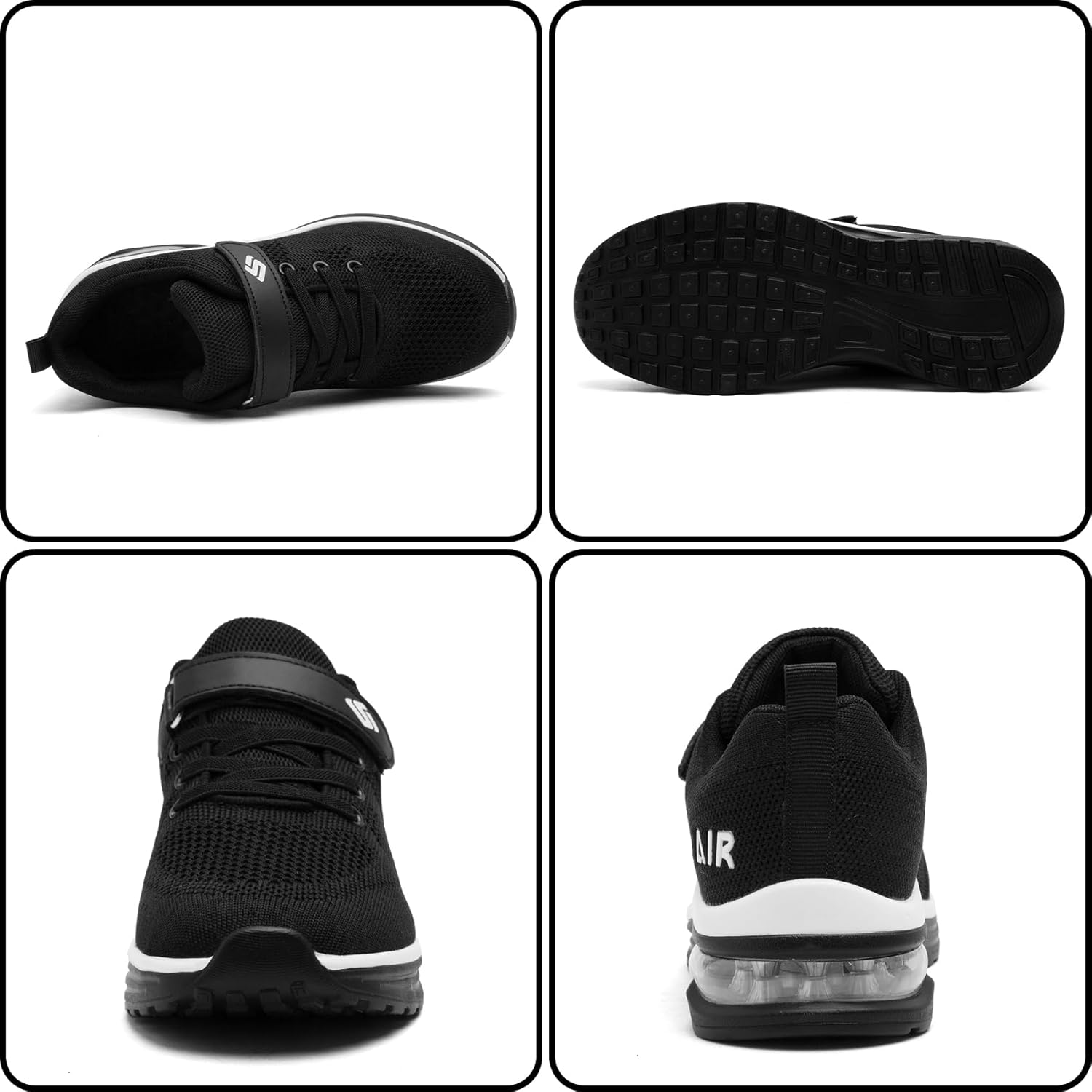 Xikoro Kids Sneakers Boys Girls Air Cushion Athletic Running Trainers Lightweight Breathable Walking Sports Tennis Shoes image number 6