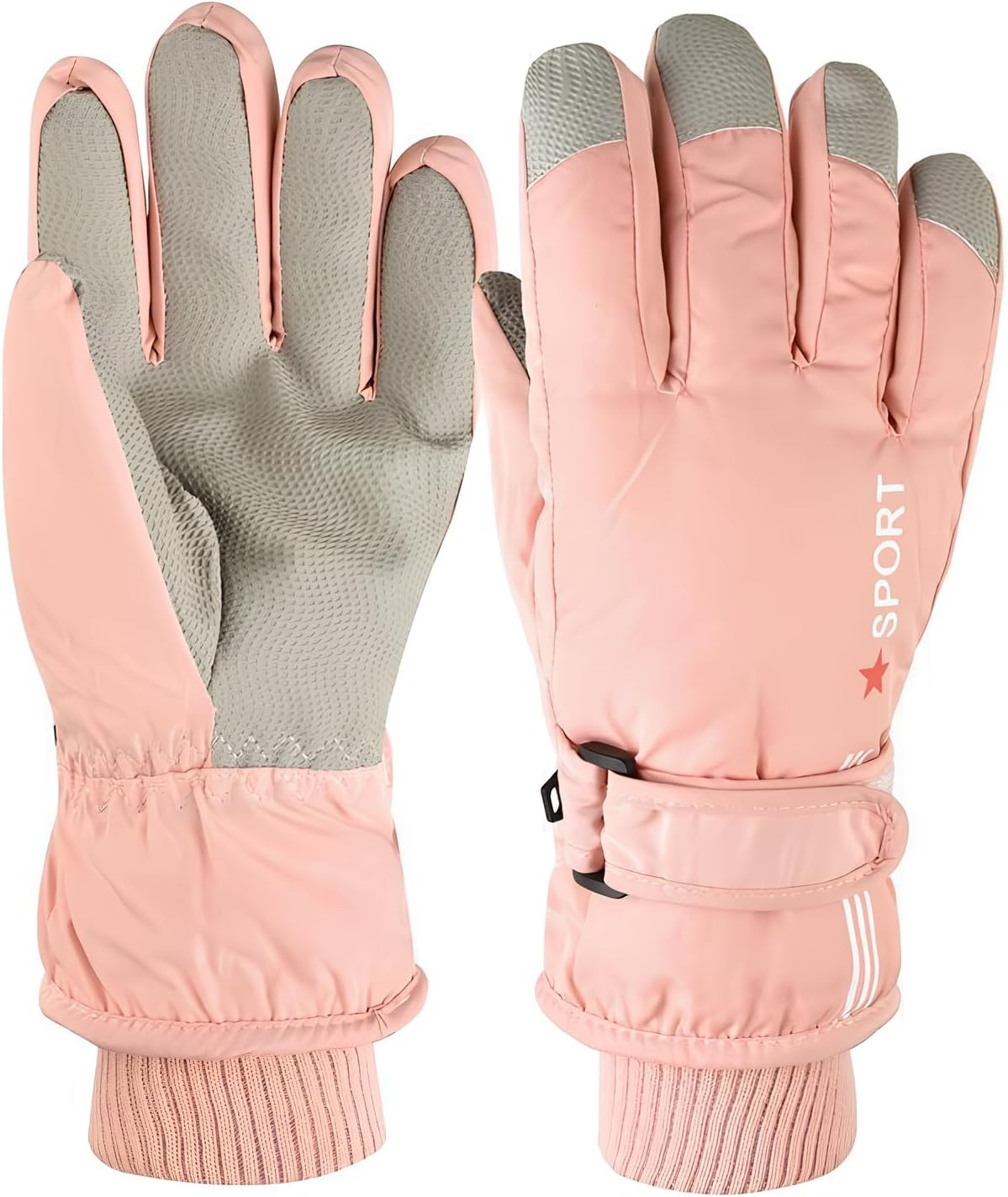 Eohak Kids Winter Snow Ski Gloves - Boys Girls Breathable Waterproof Gloves for Ourdoor Sports 5-10Y