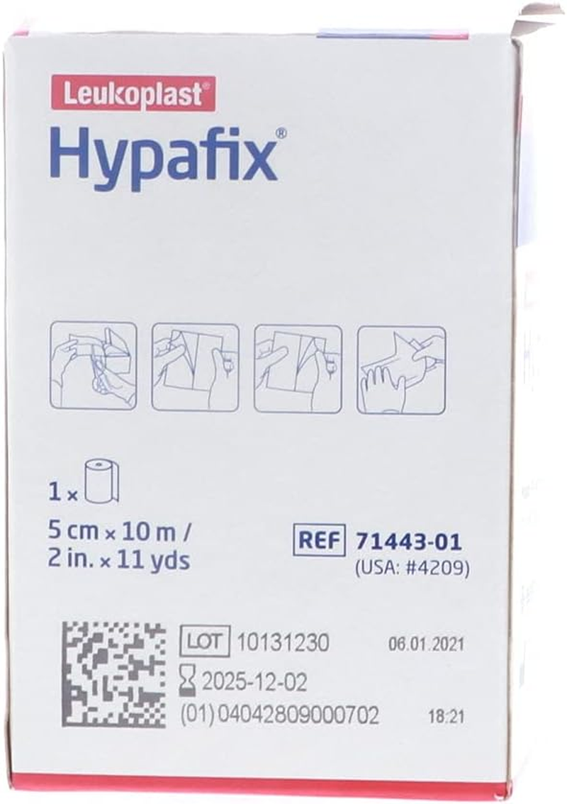 Hypafix Dressing Retention Tape 2 Inch X 10 Yards - Pack of 2 Rolls image number 4
