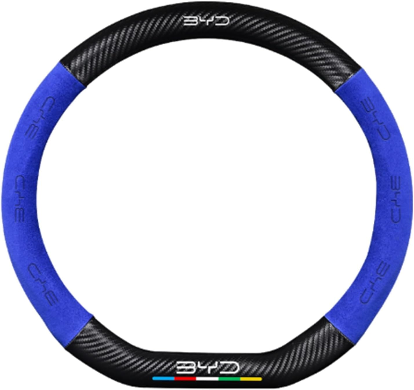 BYD Shark 6 Steering Wheel Cover Custom Fit 100% Precision, Premium Suede Anti-Slip & Wear-Resistant, 8Mm Memory Foam Comfort, 15-Second Quick Install System, Durable Reinforcement