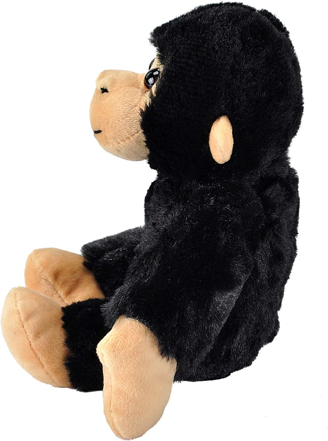 Wild Republic Chimp Plush, Stuffed Animal, Plush Toy, Gifts for Kids, Hug'Ems, 7", Black image number 3