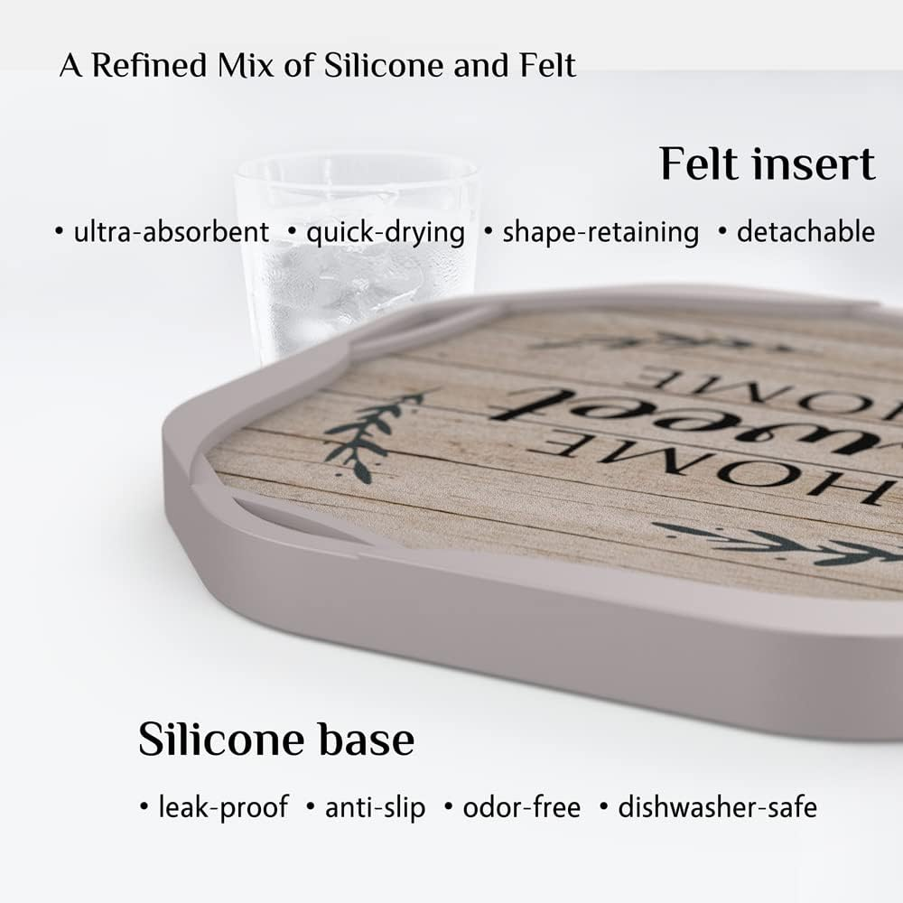 UMIRRO Absorbent Drink Coasters, Housewarming Gifts for New House, Sweet Home Decor, Rustic Farmhouse Coffee Table Centerpiece, Small Ideas for Women Mom Her Men Dad Him, 4", Set of 6 image number 6