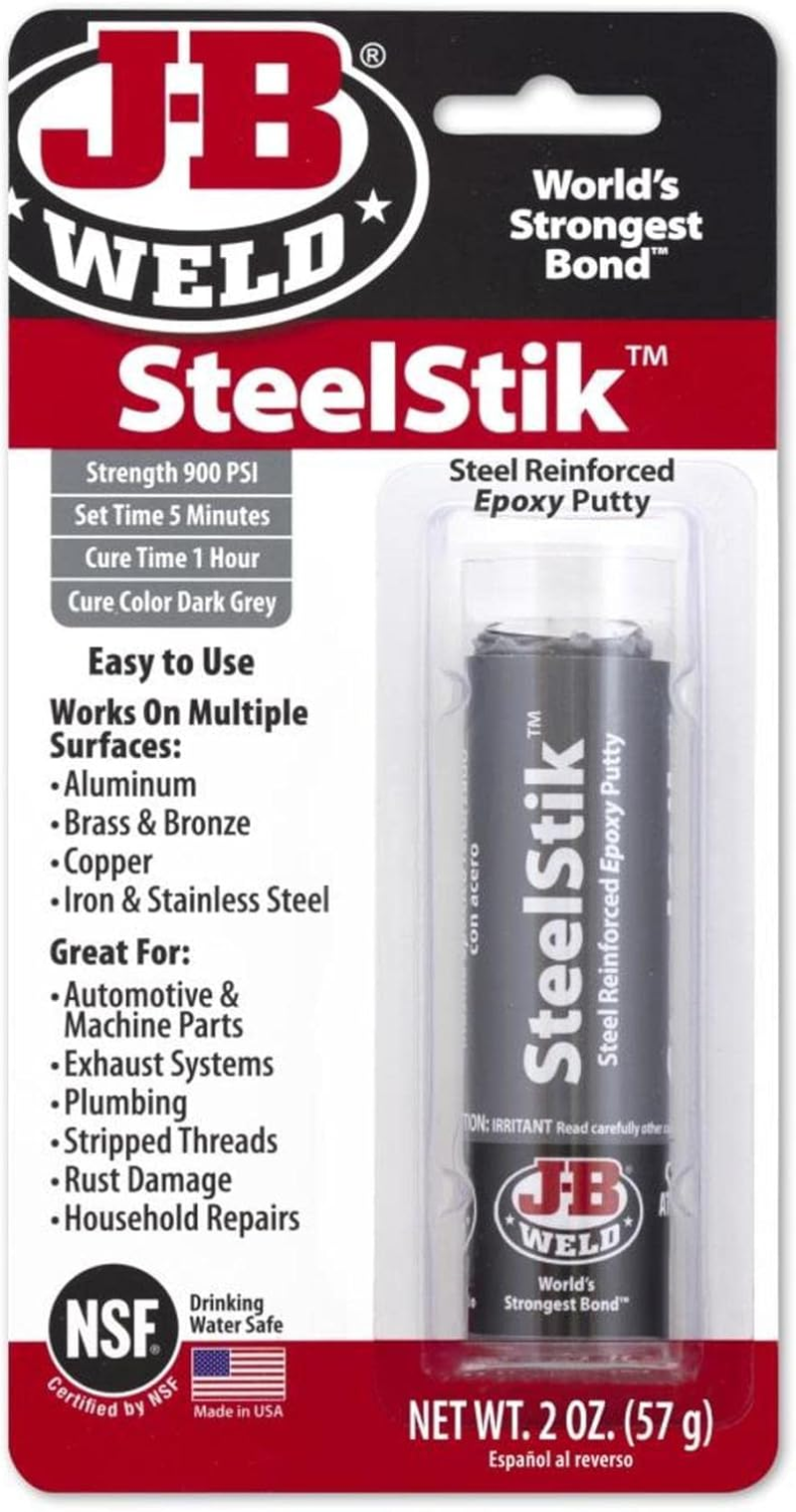 JB Weld Steelstik Steel Rainforced Epoxy Putty, 56 G image number 3