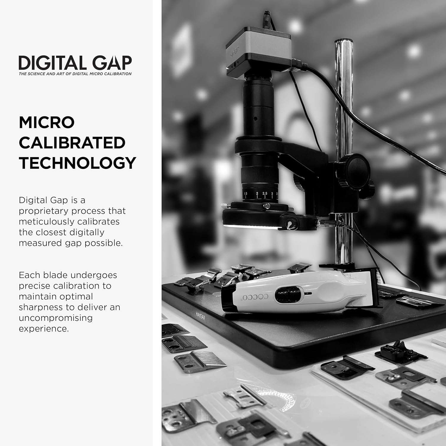 Cocco Veloce Pro Clipper, Digital Gap Ambassador Graphene Taper Blade Professional Hair Clippers, High-Torque BLDC Motor, All-Metal, Cordless, Charging Base Included, Pearl White image number 6