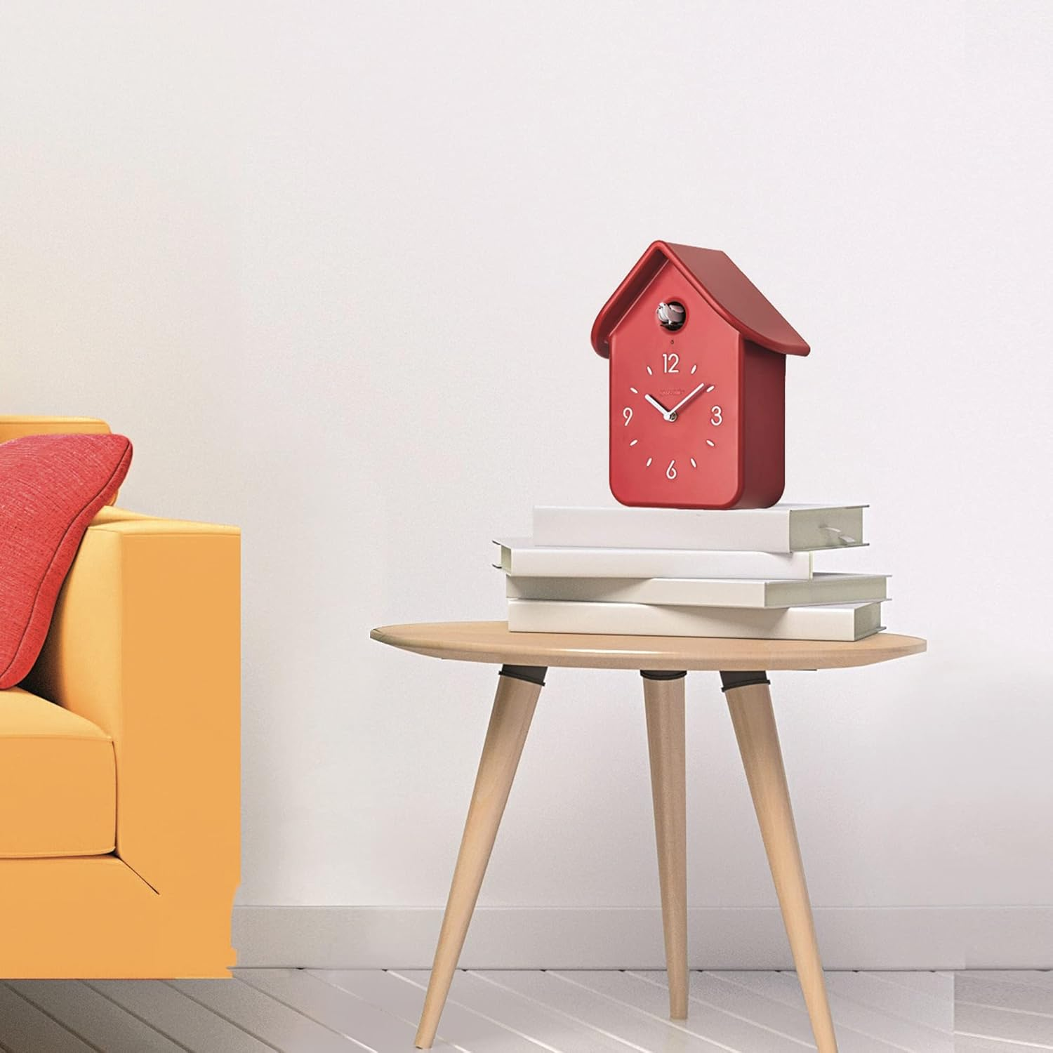 Guzzini QQ Cuckoo Pendulum Clock, White