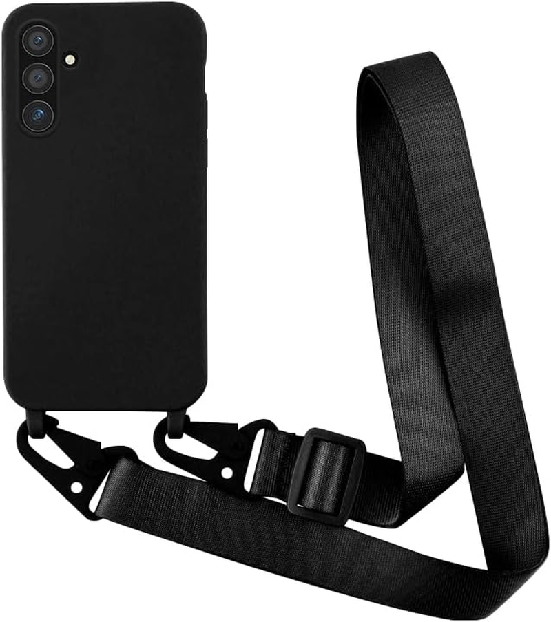 Yichxu Mobile Phone Lanyard Case for Samsung Galaxy S25 plus 5G with Strap, Silicone Mobile Phone Case with Cord Lanyard, Protective Case with Chain, Shockproof Nylon Shoulder Strap, Necklace Case For image number 5