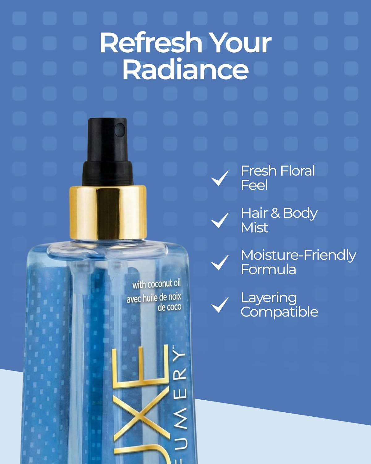 Luxe Perfumery Hair and Body Perfume Mist 8 Fluid Ounce Aqua Moon image number 2