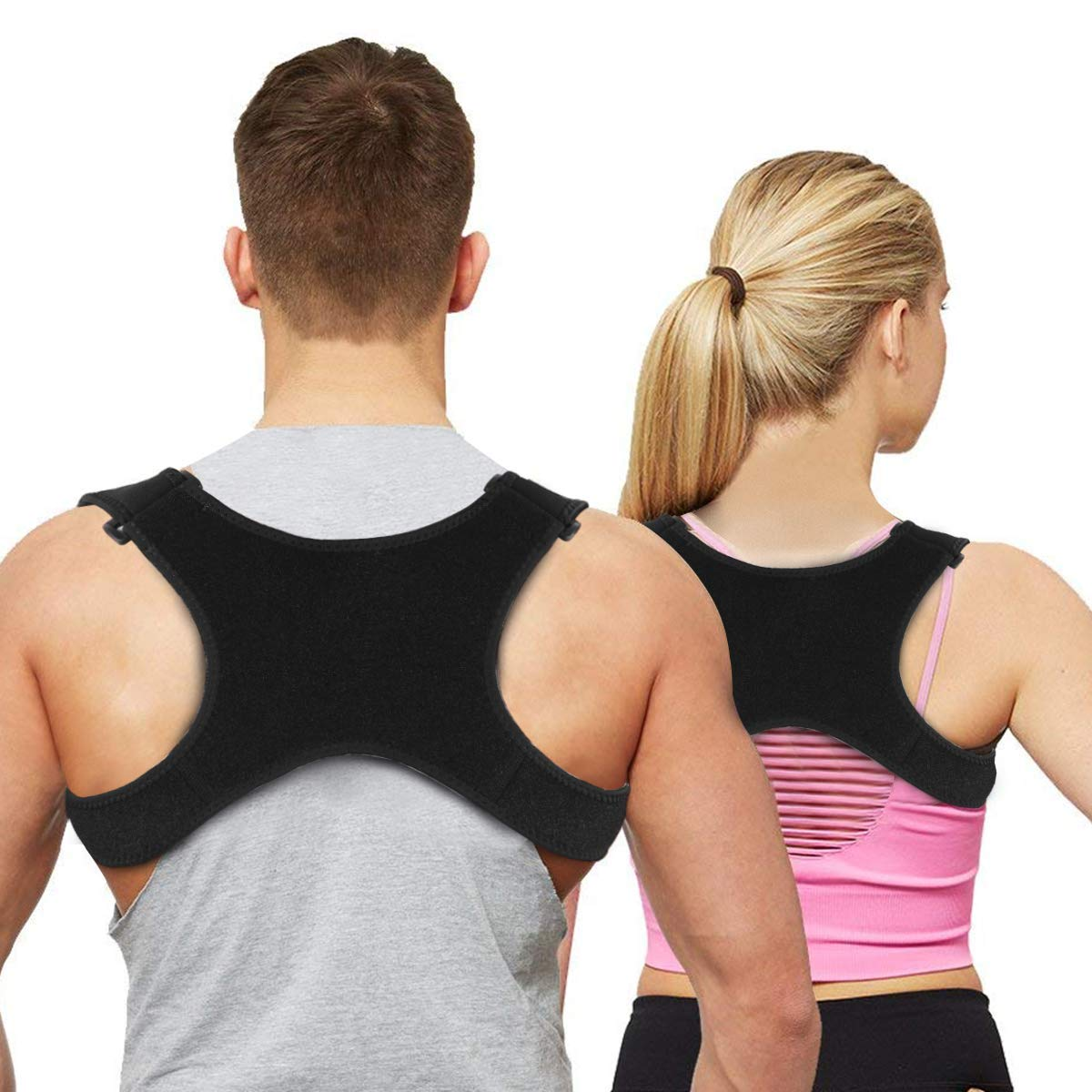 Posture Corrector for Men Women&Children Upper Back Brace Adjustable and Effective Clavicle Support Device for Thoracic Kyphosis and Shoulder Pain Relief image number 2