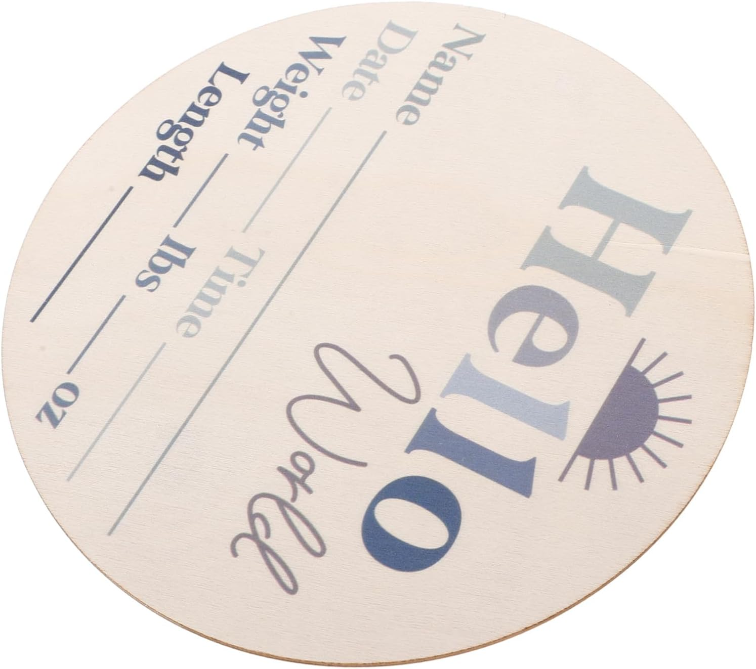 YARNOW Wooden Baby Milestone Discs Newborn Announcement Sign Monthly Growth Cards for Infant Birth Celebration Baby Shower Decoration image number 1