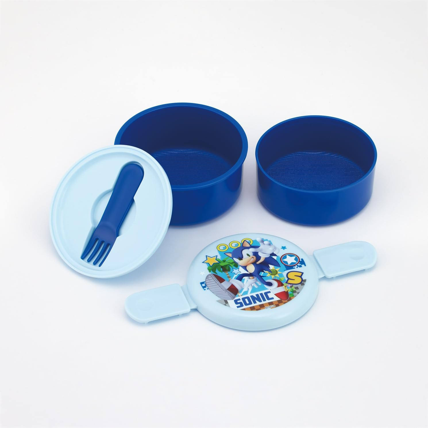 Skater ONWR1AG-A Lunch Box, 16.9 Fl Oz (500 Ml), 2-Tier, Round, Rice Ball Case, Antibacterial, Made in Japan - 15.2 Fl Oz (45 image number 2