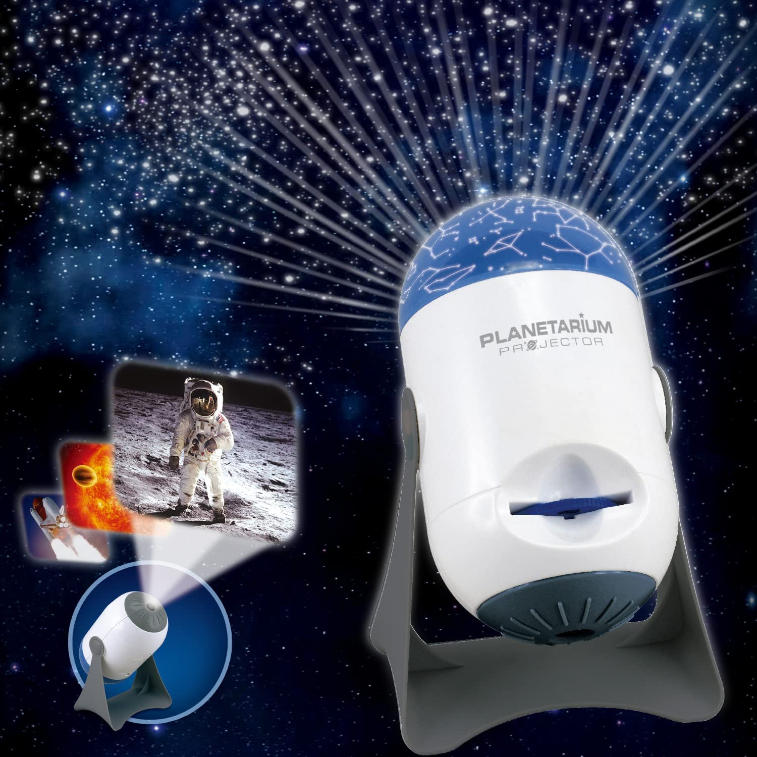 Planetarium Projector (With 24 Space Images & 2 Projection Domes) Education Toys Science | 2 in 1 Function | Dome Rotate | Star Solar System | Planet & Galaxy Projection | STEM Toy image number 6