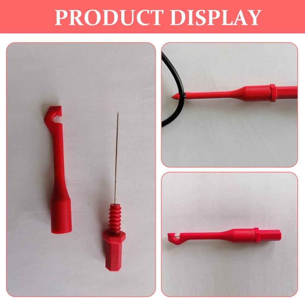 TOPPERFUN Ribbon Probe Wire Piercing Probe for Multimeter Testing Insulation Circuit Tester Piercing Tools for Car Electronics Multimeter Detection image number 3