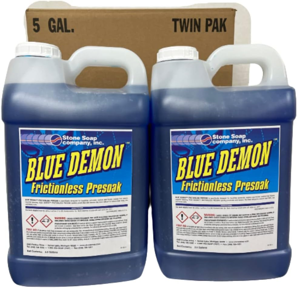 Stone Soap Blue Demon High Ph Touchless Presoak, 2.5 Gallon Two Pack, (5 Gallons Total) image number 1
