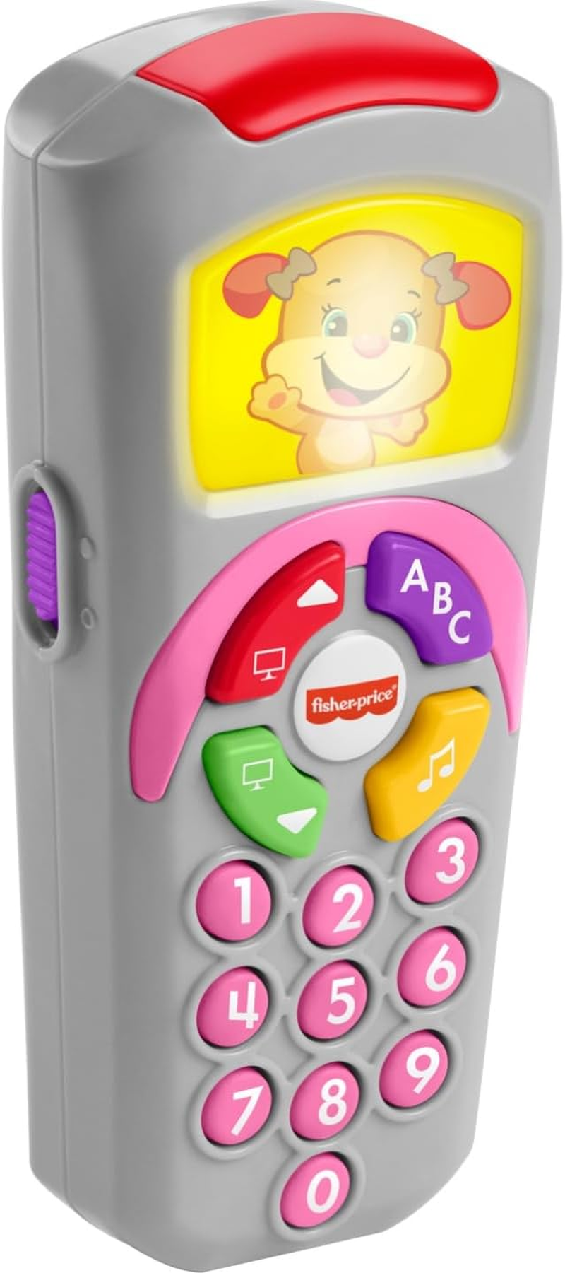 Fisher-Price Baby Learning Toy Laugh & Learn Sis&rsquo; Remote Pretend TV Control with Music & Lights for Infants Ages 6+ Months image number 4