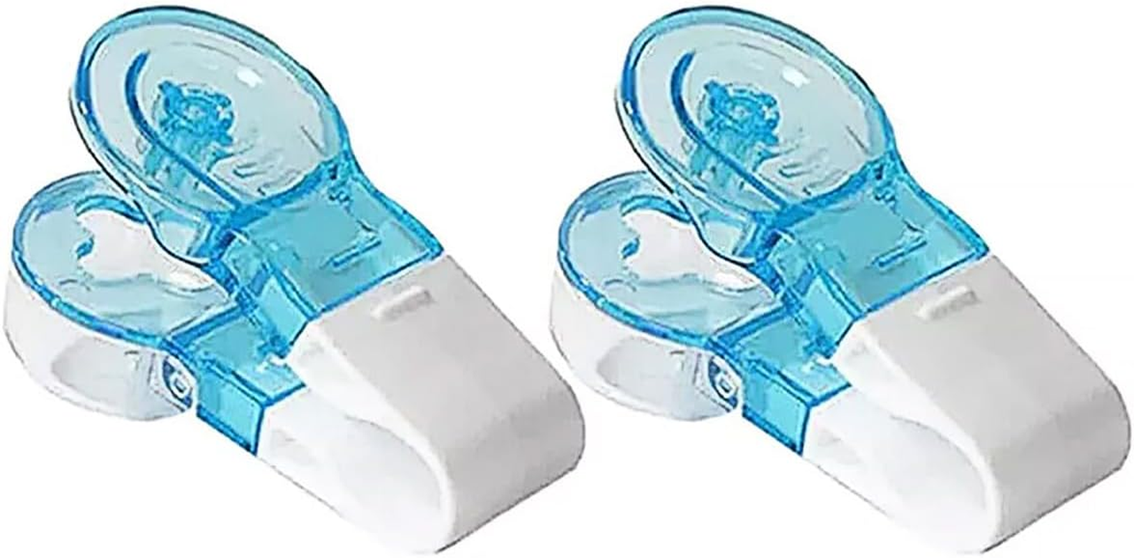 AIMALL 2Pcs Portable Pill Blister Pack Opener Tablet Popper Tool for Seniors Ergonomic Non-Slip Pill Taker for 20Mm Tablets Blue & White 3.1In X 1.5In image number 1