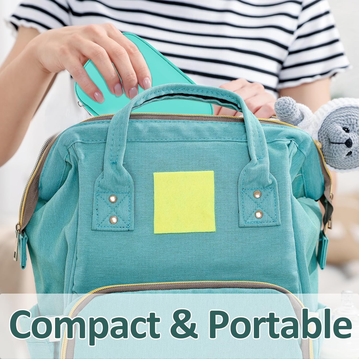 WXA Baby Grooming Kit, Infant Safety Care Set with Hair Brush Comb Nail Clipper Nasal Aspirator,Baby Essentials Kit for Newborn Girls Boys (Green Baby Grooming Kit) - 30 In 1 image number 3