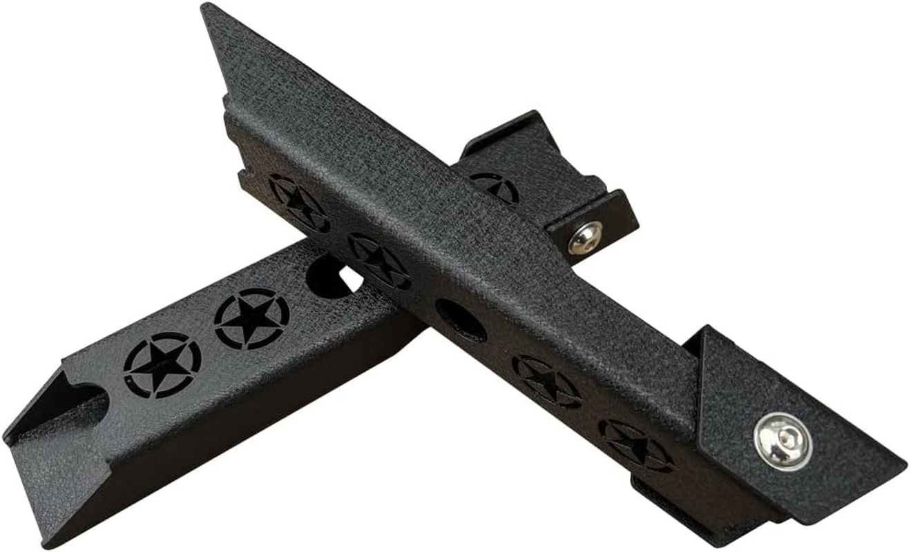 Wrangler Steel Heavy Duty Reinforc Tailgate Hinge Set Compatible with 2017-2018 Jeep Wrangler JK & JKU Unlimited image number 2