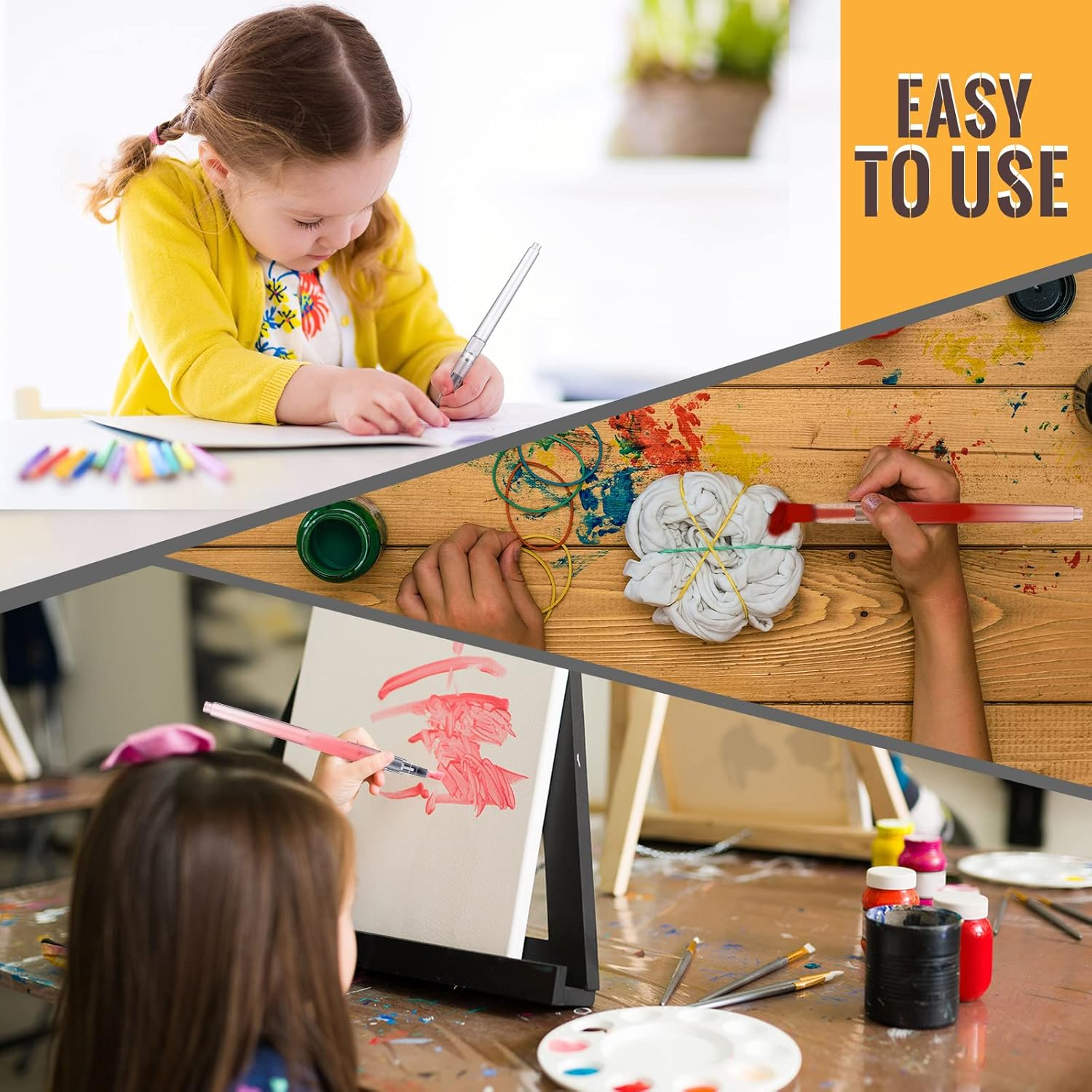 26 Pcs Touch up Paint Pen Refillable Wall Repair Kit Fillable Paint Brush Pens for Interior Paint Touch Ups to Drywall, Cabinets Furniture Store House Paint, Wall Paint with Scraper and Sponge image number 4