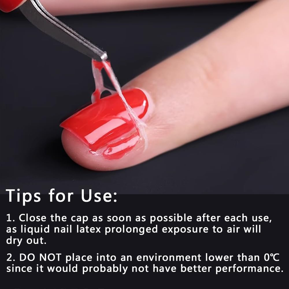 15Ml Liquid Latex Tape Peel Off, Nail Cuticle Guard Skin Barrier Protector for Home DIY Nail Art Salon