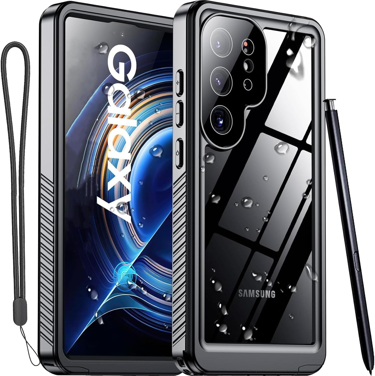 ELEPIK for Galaxy S23 FE Case, [IP68 Waterproof] [Full-Body Protection] [Dustproof] [Wireless Charging] Heavy Duty Rugged Shockproof Phone Case for Samsung Galaxy S23 FE, Black image number 4