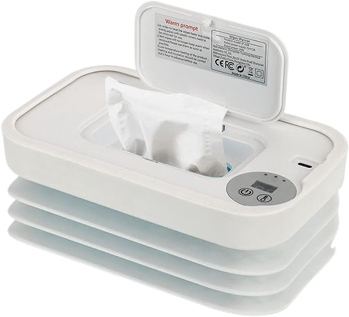 Diaper Warmer Wipes for Baby - Foldable Diaper Wipe Warmer and Dispenser | 3 Modes Baby Supplies for Road Trips Business Trips Traveling Car