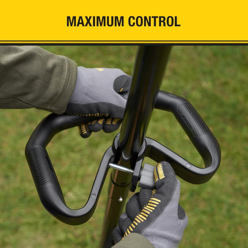 STANLEY FATMAX V20 | 18V Brushless String Trimmer Kit 4.0Ah - 28 or 33Cm Cutting Swath, 2Mm Single Line, Second Handle for Added Comfort, Grip, and Control, up to 7,200RPM, 4.0Ah Battery, 2A Charger image number 6