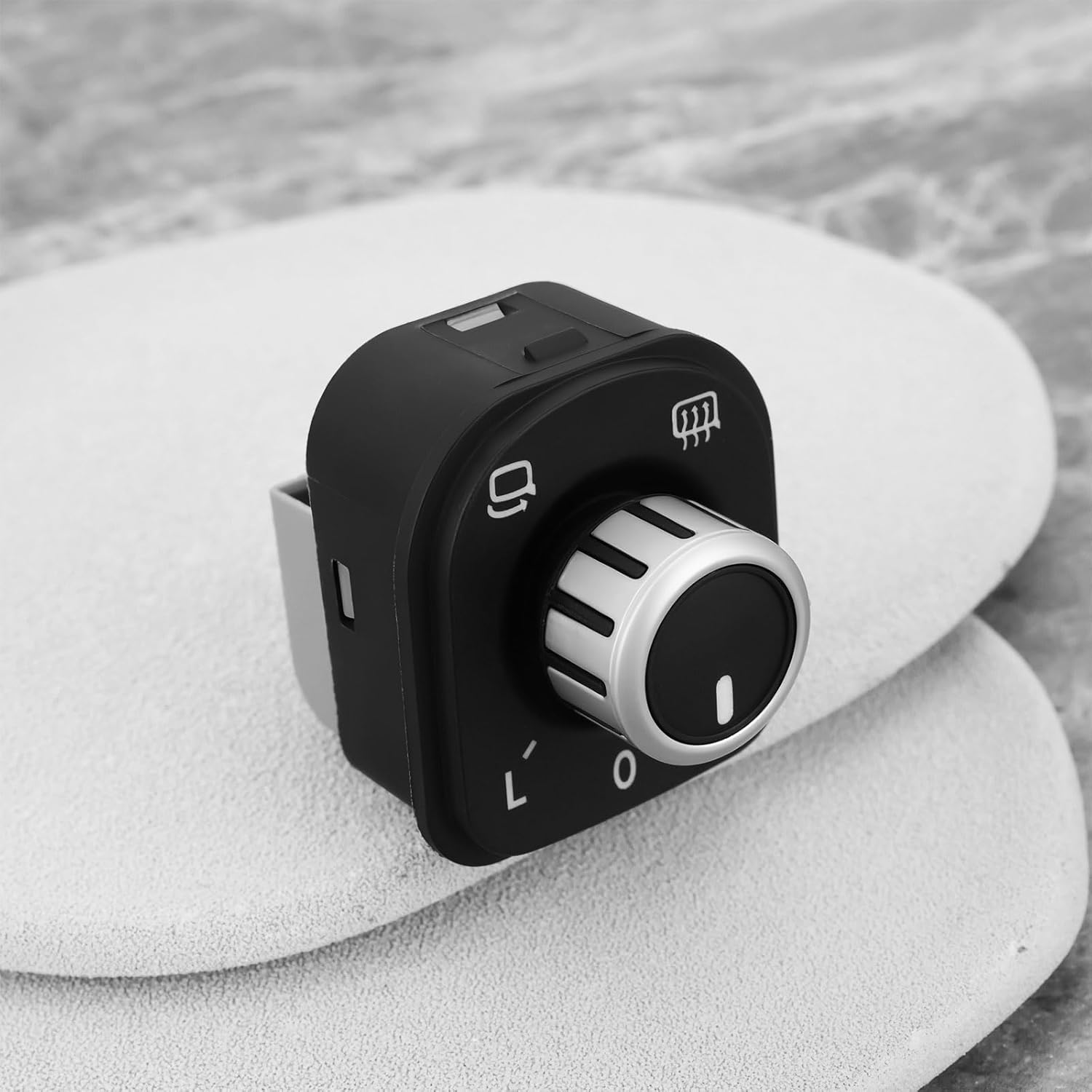 YINETTECH Side Mirror Adjustment Knob Left Rearview Mirror Switch Replacement Part 5K0959565 5ND959565A Compatible with Volkswagen