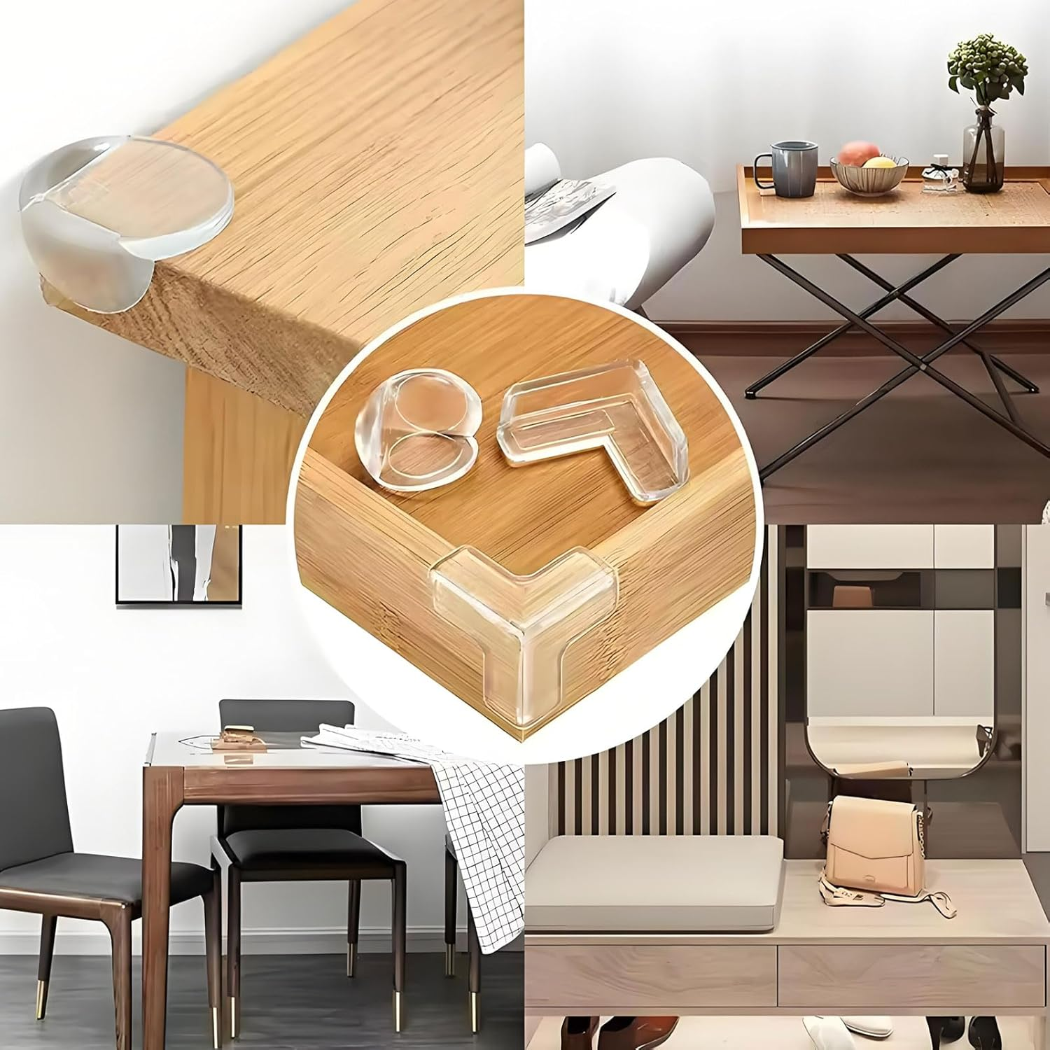 MYTOAU 30 Pack Proofing Corner Protectors, Clear Edge Protector Strip,Silicone Soft Edge Guards, Furniture Corner Guards & Edge Safety Bumpers for Children,Thicker & Durable Table Corner Cushions image number 2