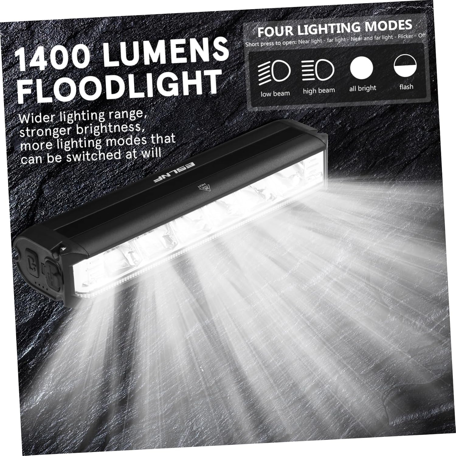 BESPORTBLE Bike Light Handlebar Mount Cycling Front Lamp Night Riding Light Bike Headlight Eos620 Sturdy Easy Installati image number 2