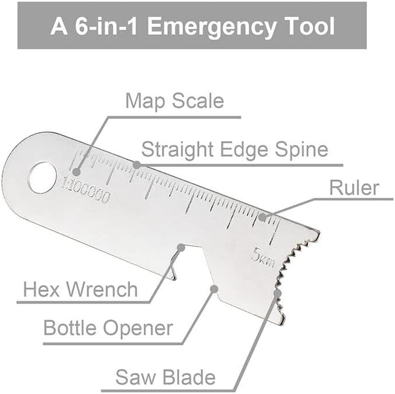 AIMALL Magnesium Block & Flint Military Fire Starter Striker Firestarter Army Survival Kit - Survival Flint and Steel Rods with Magnesium Bar