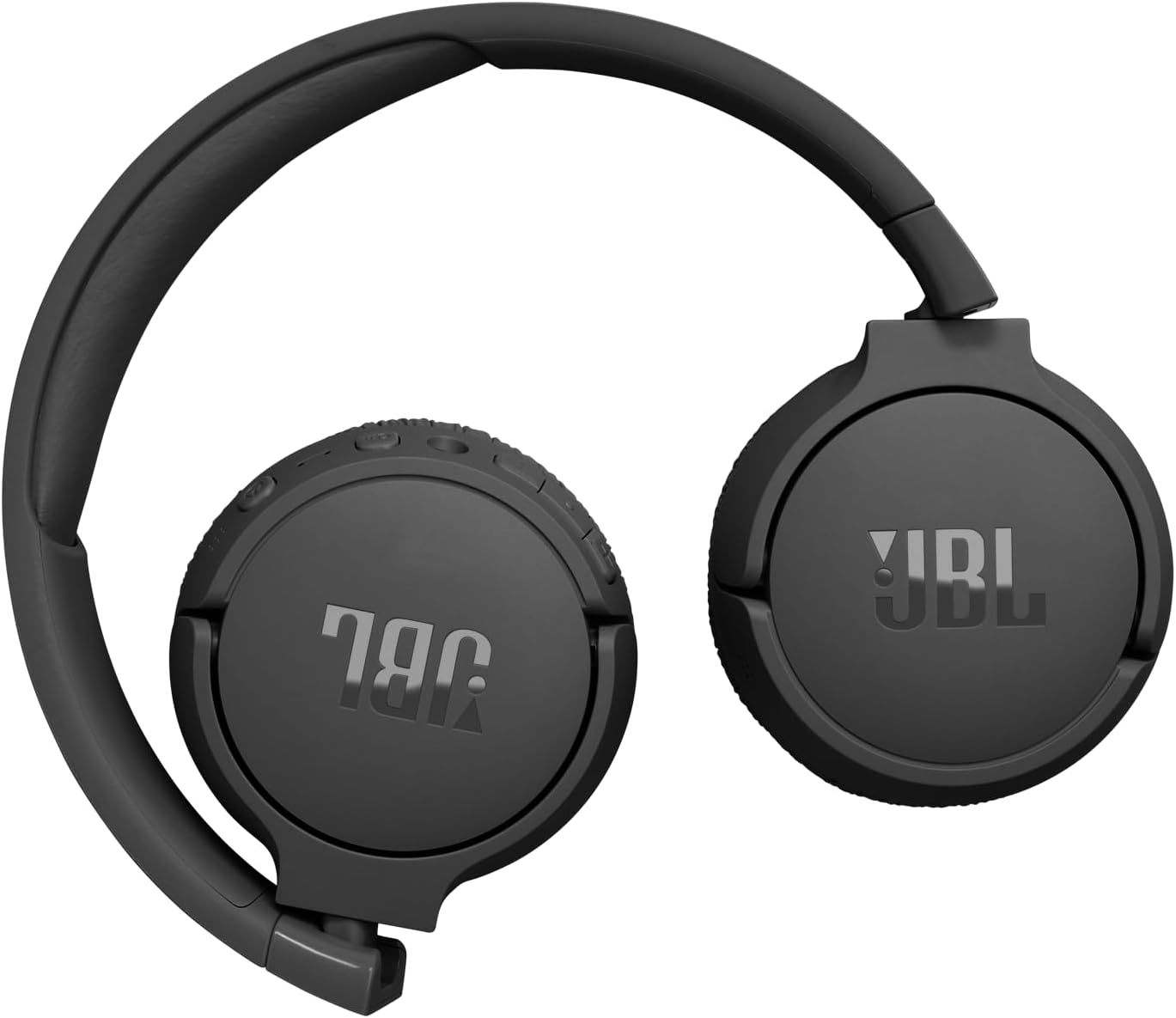 JBL Tune 670NC - Adaptive Noise Cancelling with Smart Ambient Wireless On-Ear Headphones, up to 70H Battery Life with Speed Charge, Lightweight, Comfortable and Foldable Design (Black) - Blue image number 2