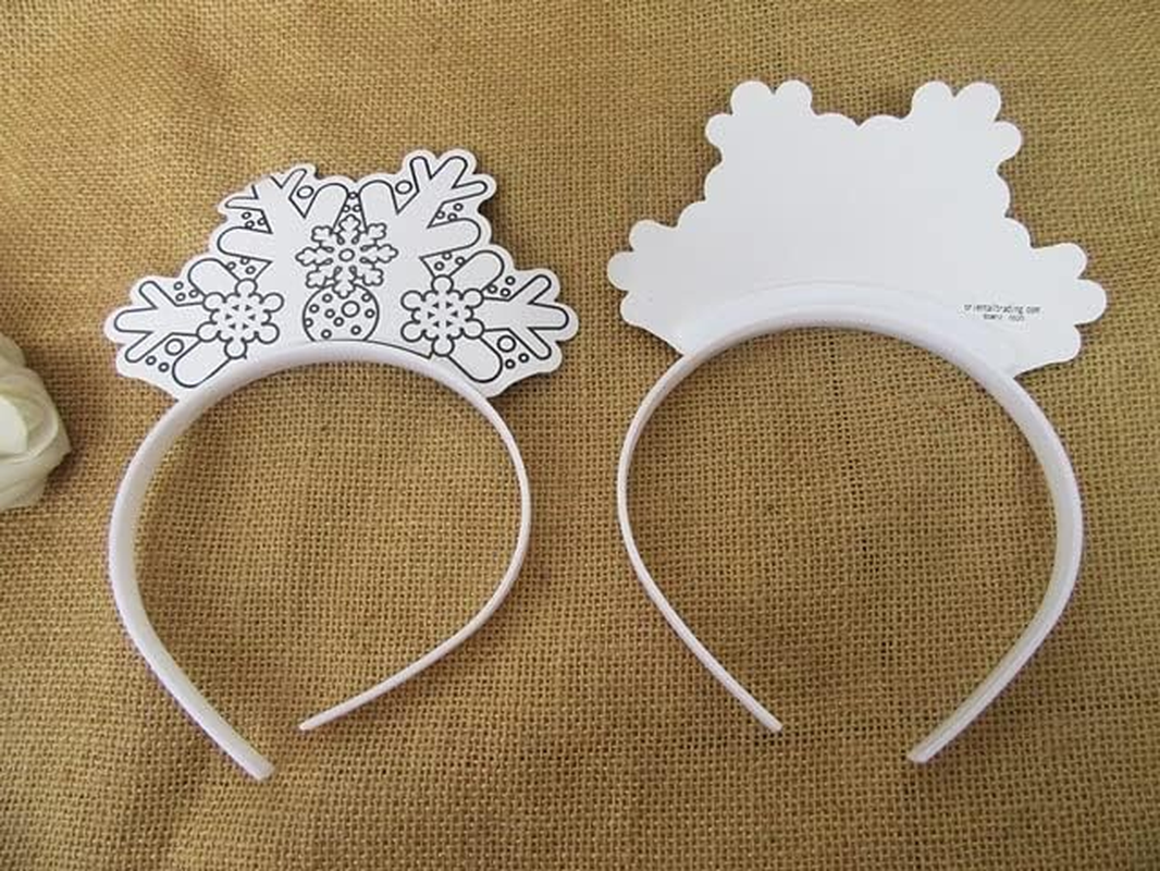 12Pcs Kid'S Draw Yourself Head Piece Costume Headband Hair Loop