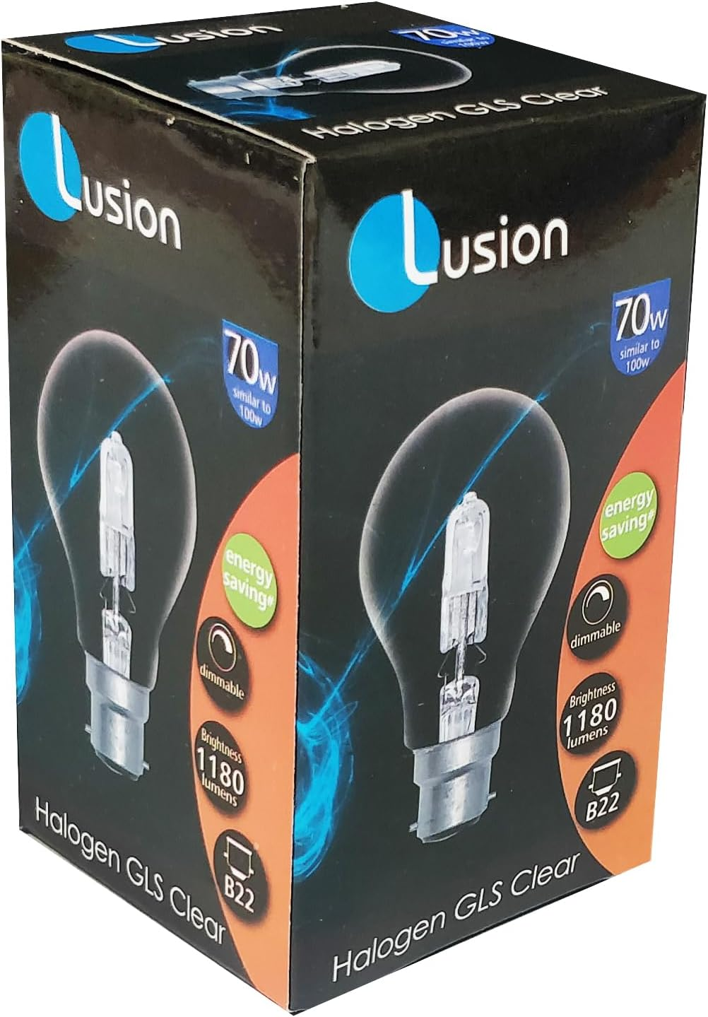 10 X 70W Clear Halogen Light Globes Bulbs Lamps BC Bayonet Cap B22 70W = 100W Warm White Dimmable image number 1