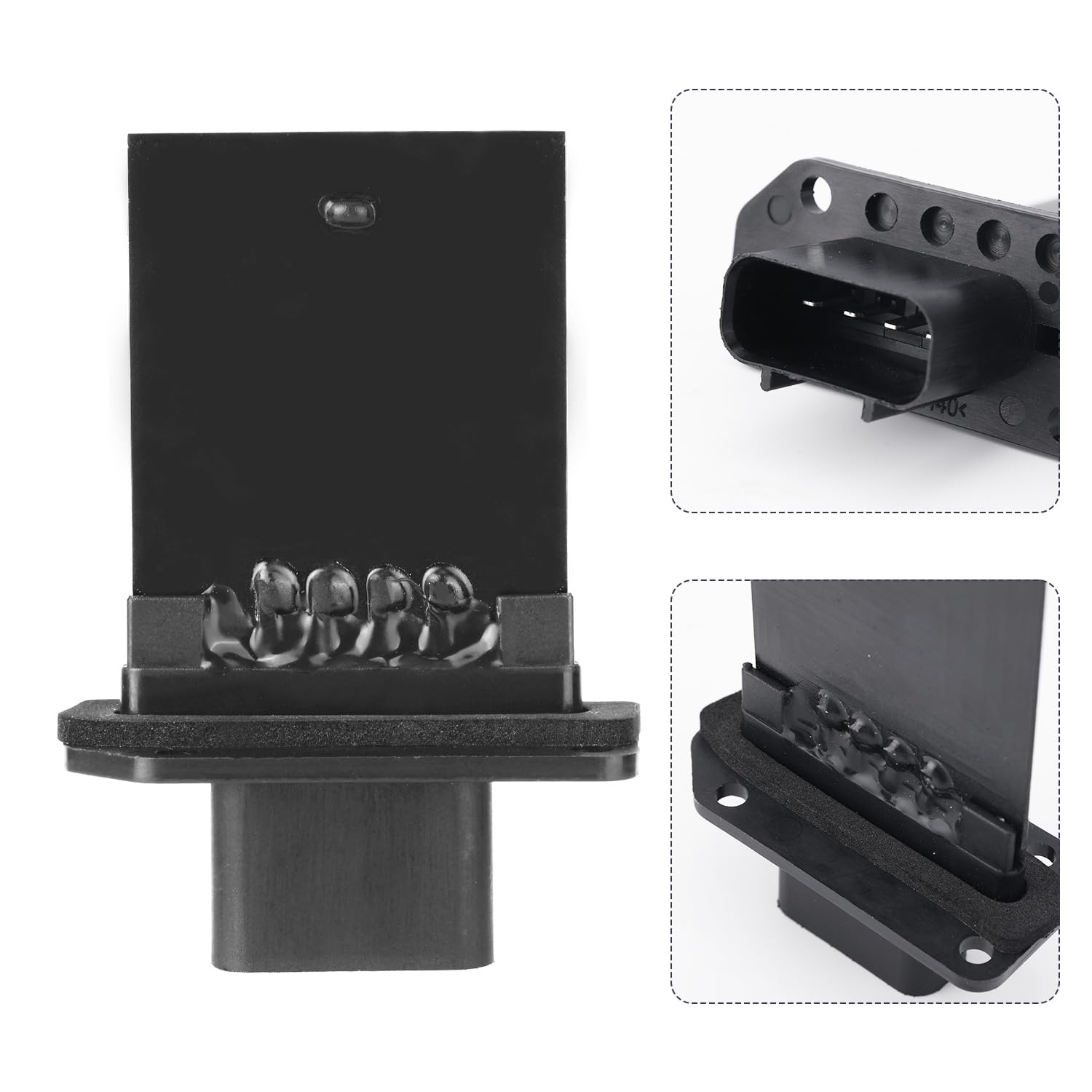 Blower Motor Resistor Compatible with Ford Expedition Escape F150 F250 F350 Super Duty Mustang Lincoln Mark LT Mercury Mariner, Blower Resistor 3F2Z18591AA YH1715 for Manual AC Control image number 1