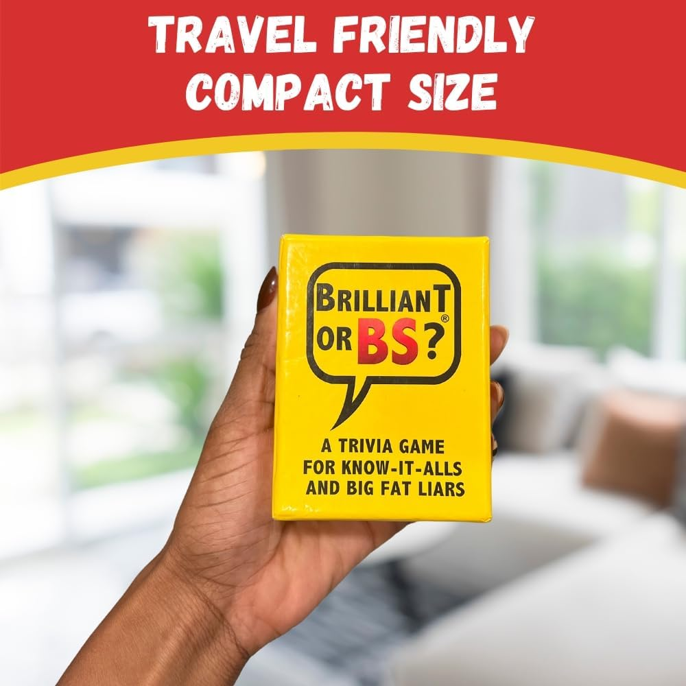 Brilliant or BS? | a Trivia Game for Know-It-Alls and Big Fat Liars | Fun Bluffing Trivia Game for Friends & Family Game Night | 4-6 Players Ages 14+ image number 3