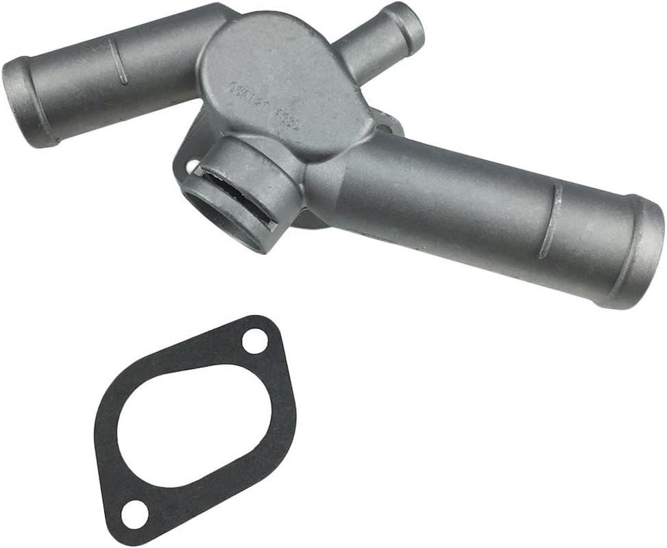 Aluminium Alloy Thermostat Housing Coolant Hose Flange Radiator for VW Golf Jetta 2.0 L4 99-06 06A121133D image number 4