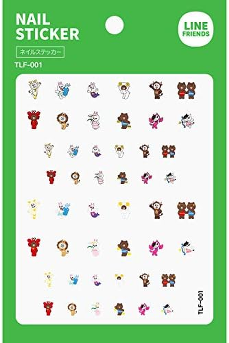 TOK|LINEFRIENDS TLF-006 Nail Sticker image number 2