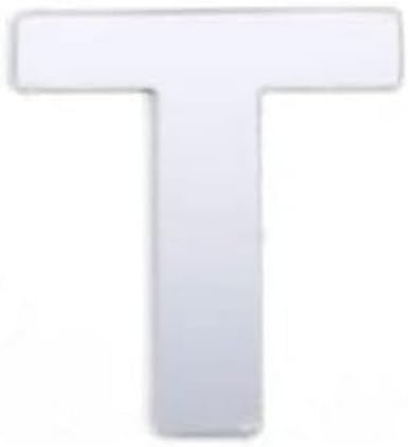 Sandleford Self Adhesive Letter T, 85 Mm X 55 Mm Size, White