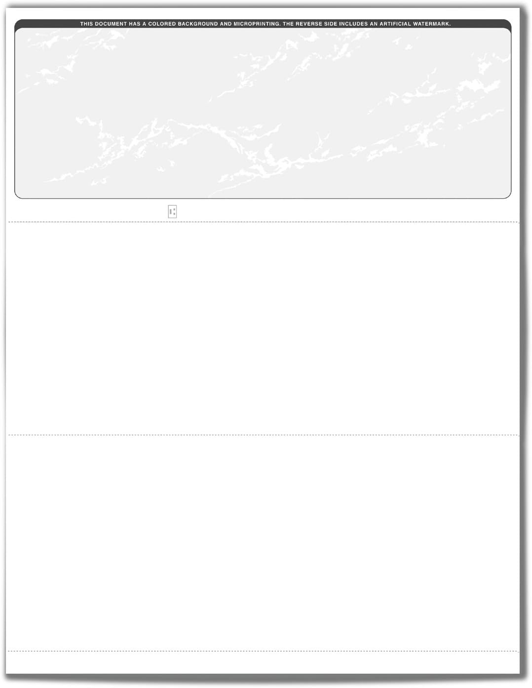 Versacheck Valuechex - 110 Blank Business Voucher Checks - Grey Prestige - 110 Sheets Form #1000 - Check on Top image number 2