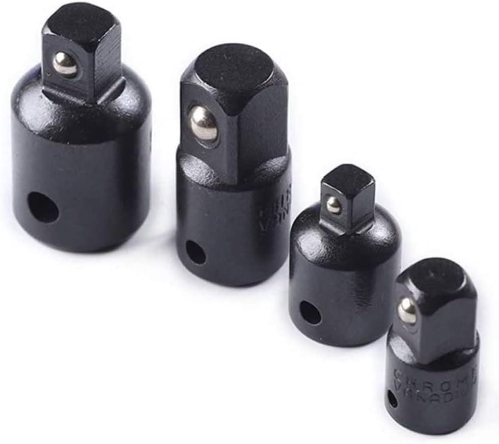 Yakamoz 4PCS Cr-V Impact Socket Adapter and Reducer Set for Impact Driver Ratchet Docket Extentsion Conversion Tool image number 1