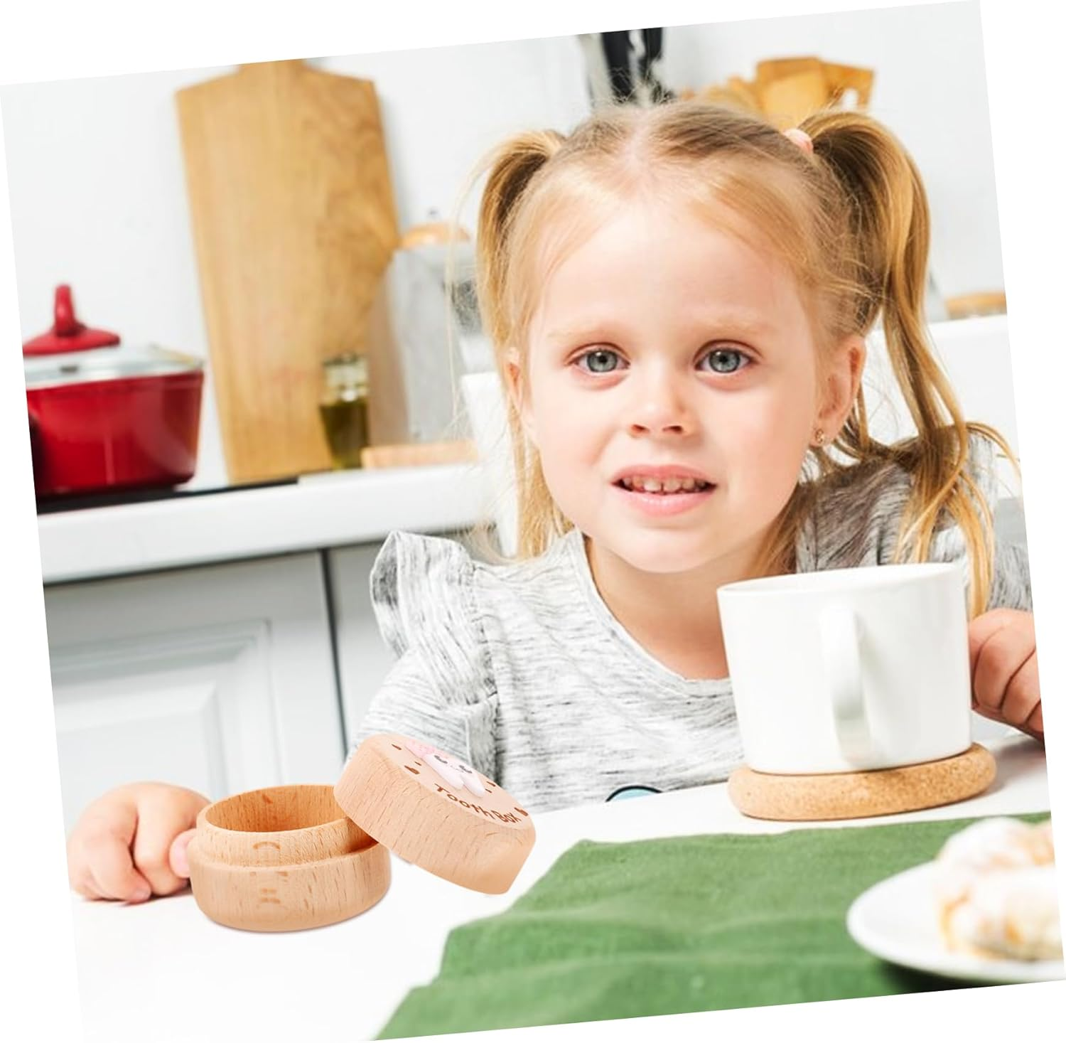 NOLITOY Wooden Tooth Keepsake Box for Cute for Boys and Compact Design for Easy Carrying and Safe Storage of Teeth image number 1