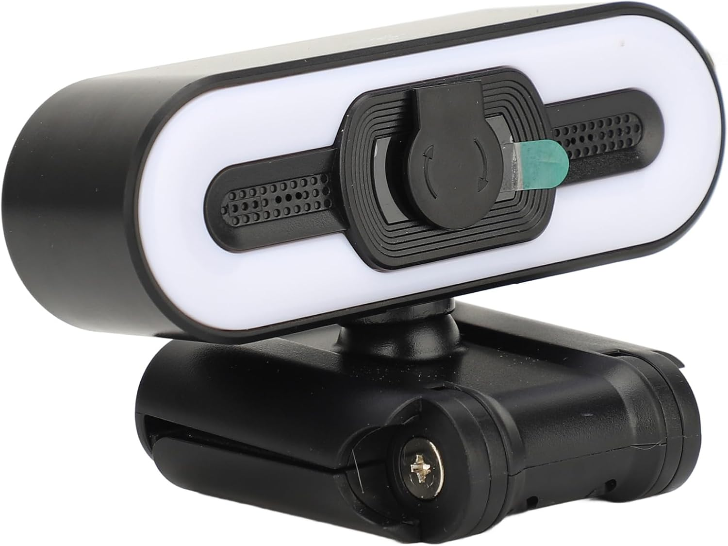 Webcam with Light, 4K Webcam Computer Camera, USB Camera with Microphone Fill Light Beauty for Laptop Computer LCD Display, Auto Beauty Function,Live Video Conferencing,Plug & Play image number 2