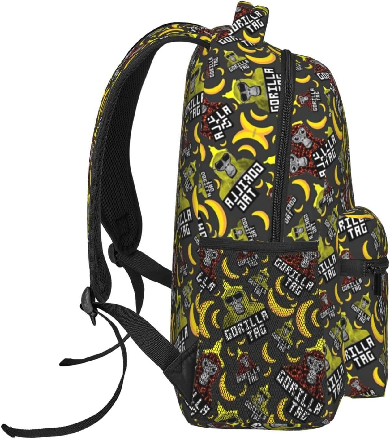 Anime Gorilla Backpack with Keychain,16In Cute 3D Printed Laptop Backpack Large Travel Bags Sport Bag Breathable Business Backpack Cozy Notebook Bag.